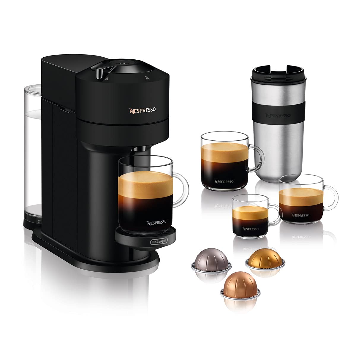 Premium Kaffimaschine Greenuo Next Matt-Schwarz, nur für Greenuo Kaffeekapsle, Matt-Schwarz - Macchiva Exklusivprodukt